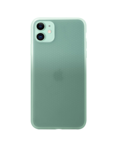 фото Чехол SwitchEasy Skin для iPhone 11. Цвет зеленый градиент.