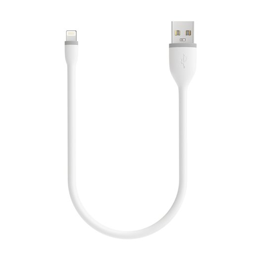 фото Кабель Satechi Flexible Lightning to USB. Длина 25 см. Цвет белый