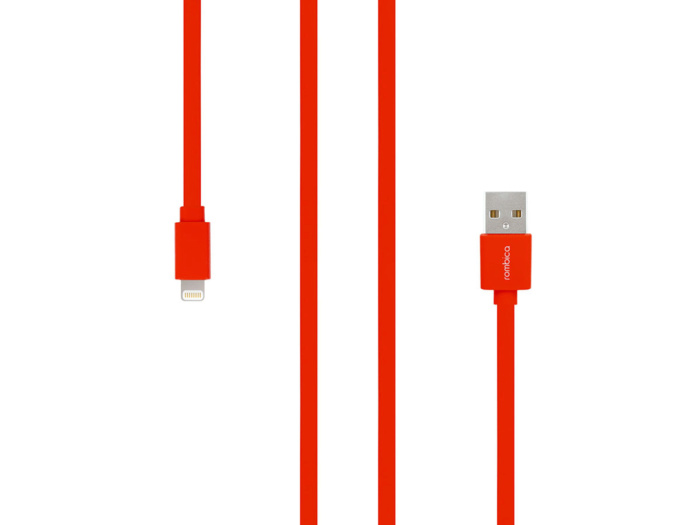 фото Кабель Rombica Digital MR-01, интерфейс Lightning to USB. Длина 1 м. Цвет красный.