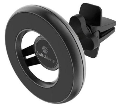фото Автомобильный магнитный держатель SwitchEasy MagMount Car Mount для iPhone 12 на вентиляционную решетку. Цвет: черный