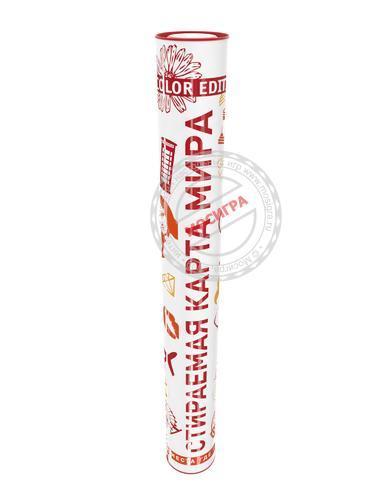 фото Smart gift: Скретч-карта мира "NEW Color Edition" (Красная) А2
