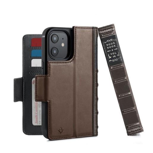 фото Чехол-книга в твердом переплете Twelve South BookBook для iPhone 12 mini. Цвет: коричневый