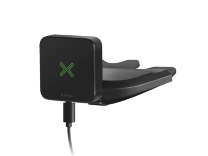 фото Автомобильное беспроводное ЗУ и держатель с креплением в CD-слот XVIDA Wireless Charging CD Mount (WCCDM-01A), черный