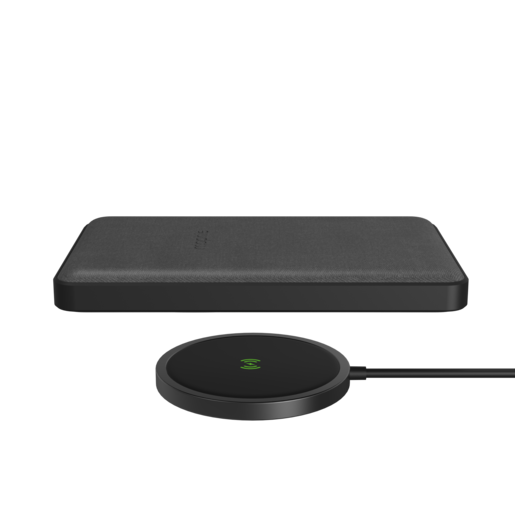 фото Беспроводной Магнитный портативный аккумулятор Mophie Snap+ Juice Pack® mini. Емкость аккумулятора: 5 000 мАч. Цвет: черный