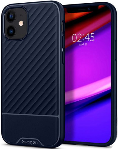 фото Чехол-накладка Spigen Core Armor (ACS01538) для iPhone 12 mini (Navy Blue)