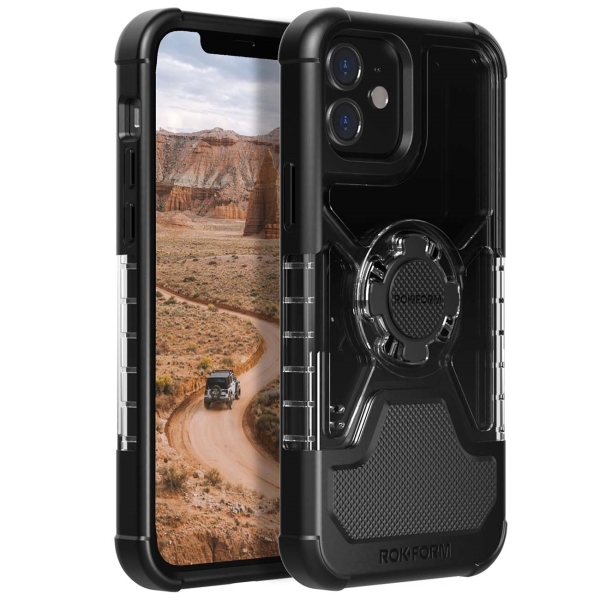 фото Чехол-накладка Rokform Crystal Wireless для iPhone 12 Mini со встроенным неодимовым магнитом. Материал: поликарбонат. Цвет: прозрачный
