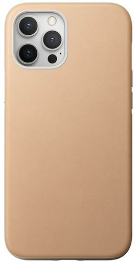 фото Чехол Nomad Rugged Case для iPhone 12 Pro Max (6.7"). Материал верха: кожа натуральная. Цвет: бежевый