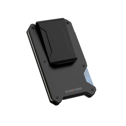фото Алюминиевый магнитный кошелек Rokform Aluminum Magnetic Wallet с блокировкой RFID. Материал: алюминий. Цвет: черный