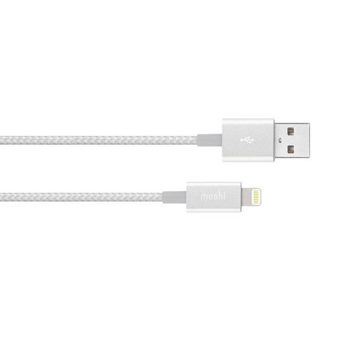 фото Кабель Moshi Integra Lightning на USB-A. Покрытие кабеля сделано из кевлара. Длина 1,2 м. Цвет серебряный.
Кабель Moshi Integra Lightning на USB-A. Покрытие кабеля сделано из кевлара.