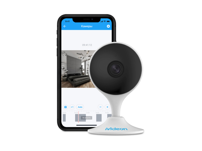 фото Умная Wi-Fi камера Ivideon Cute 2 (I880946), цвет белый