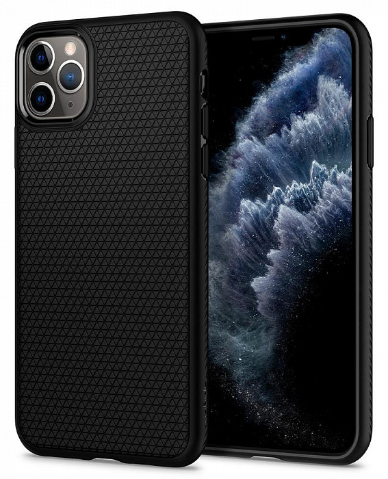 фото Чехол Spigen Liquid Air, black - iPhone 11 Pro Max