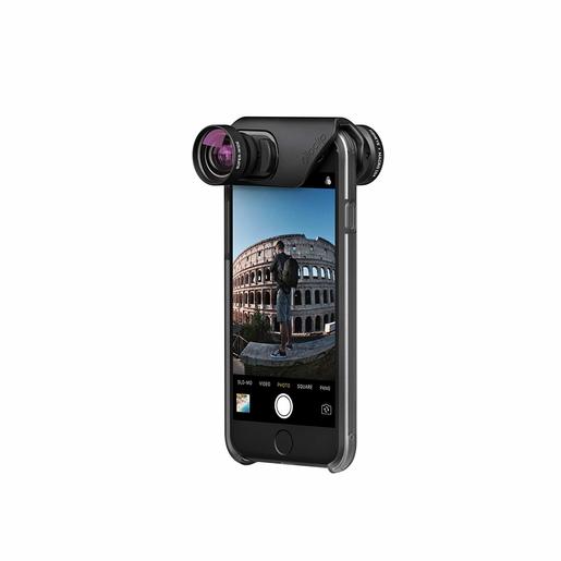 фото Чехол Olloclip Slim Case для iPhone 8/7 Plus совместим со всеми линзами или системами "olloclip-ready". Материал пластик. Цвет прозрачный