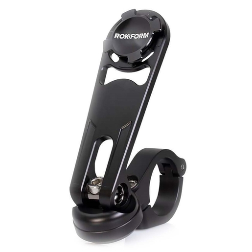 фото Крепление для телефона Rokform Motorcycle Handlebar Phone Mount на руль мотоцикла. Материал: авиационный алюминиевый сплав. Цвет: черный