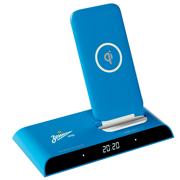 фото Внешний аккумулятор 10000мАч PB10DQi PRO док-станция Zenit голубой