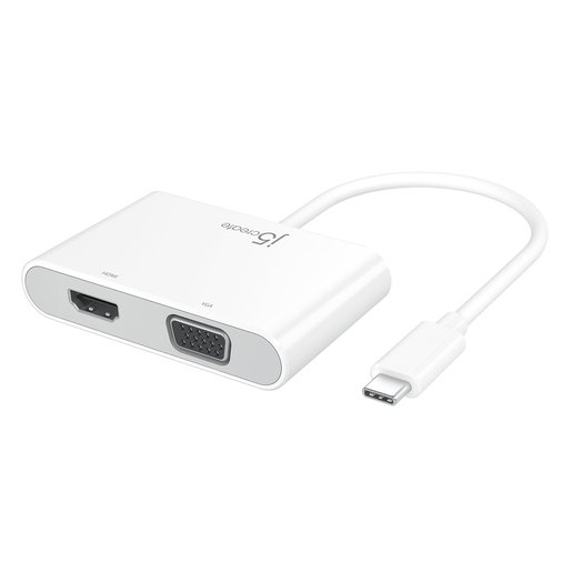 фото Переходник j5create USB-C на HDMI и VGA с USB Type-A 3.0/Power Delivery