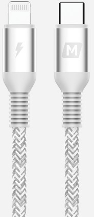 фото Кабель для iPod, iPhone, iPad Momax Elite Link DL31 USB-C/Lightning 1.2m (Silver)