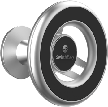 фото Автомобильный магнитный держатель SwitchEasy MagMount Car Mount для iPhone 12. Цвет: серебряный