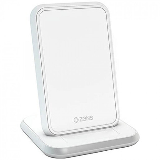 фото Беспроводное зарядное устройство ZENS Stand Aluminium Wireless Charger. Цвет белый