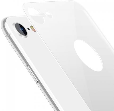 фото Защитное стекло Baseus 4D Tempered Back Glass (SGAPIPH8N-4D0S) для задней панели iPhone 8 (Silver)