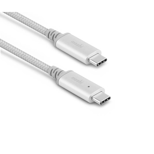 фото Кабель Moshi Integra USB-C to USB-C. Длина 2 м. Цвет серебряный.
Moshi Integra USB-C Charge Cable 2m with Smart LED