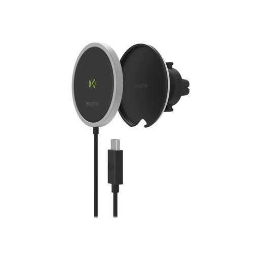 фото Беспроводное зарядное устройство Mophie Snap Plus Wireless Vent Mount. Цвет черный
