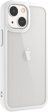 фото Чехол-накладка SwitchEasy Aero+ на заднюю сторону iPhone 13 mini (5.4"). Материал изделия: 70% поликарбонат, 30% ТПУ. Размер изделия: 137*71*11 мм. Цвет:прозрачный белый