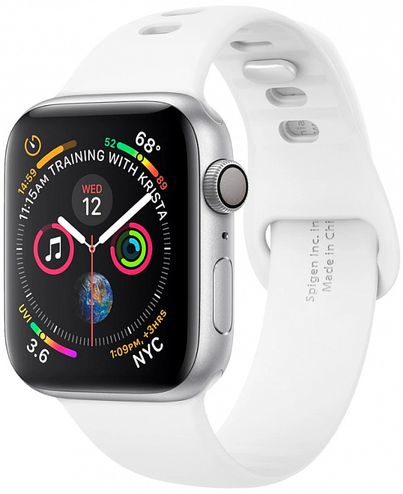 фото Ремешок Spigen Air Fit, white - Apple Watch 44/42mm