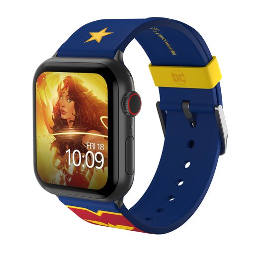 фото Ремешок MobyFox DC WonderWoman Logo, синий (для Apple Watch, все размеры)