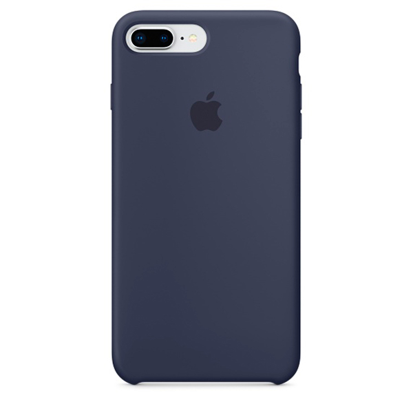 фото Силиконовый чехол Apple Silicone Case для iPhone 8 Plus/7 Plus, цвет (Midnight Blue) тёмно-синий