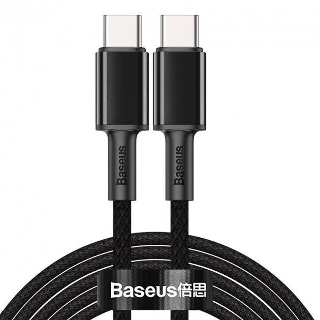 фото Кабель Baseus High Density Braided Fast Charging USB-C 1m CATGD-01 (Black)