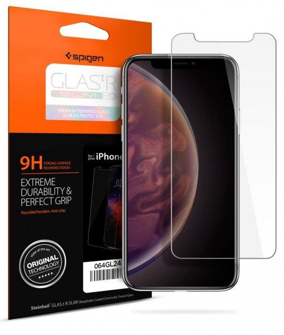 фото Защитное стекло Spigen Glass GLAS.tR SLIM HD - iPhone XR