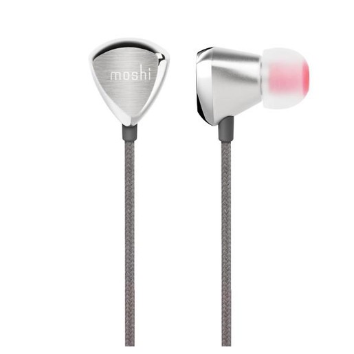 фото Наушники-гарнитура внутриканальные проводные Moshi Vortex. Цвет серебряный