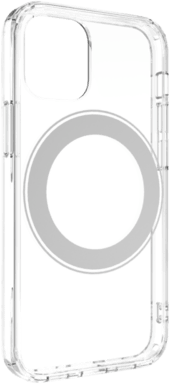 фото Чехол-накладка SwitchEasy MagCrush для iPhone 12 Pro Max (6.7"). Цвет: прозрачный, серебряный