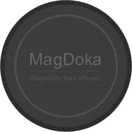 фото Магнитное крепление SwitchEasy MagDoka Mounting Disc для зарядного устройства Apple MagSafe. Совместим с Apple iPhone 12&11. Внешняя отделка: полиуретан. Цвет: черный