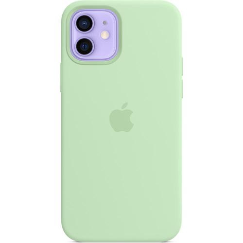 фото Силиконовый чехол MagSafe для IPhone 12/12 Pro фисташкового цвета 