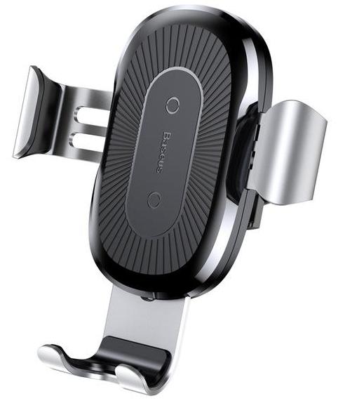 фото Автодержатель Baseus Wireless Charger Gravity Car Mount Silver