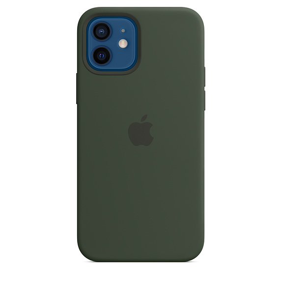 фото Силиконовый чехол MagSafe для IPhone 12/12 Pro цвета кипрский зеленый