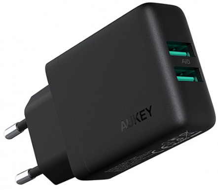 фото Сетевое зарядное устройство Aukey PA-U50 24W (Black)