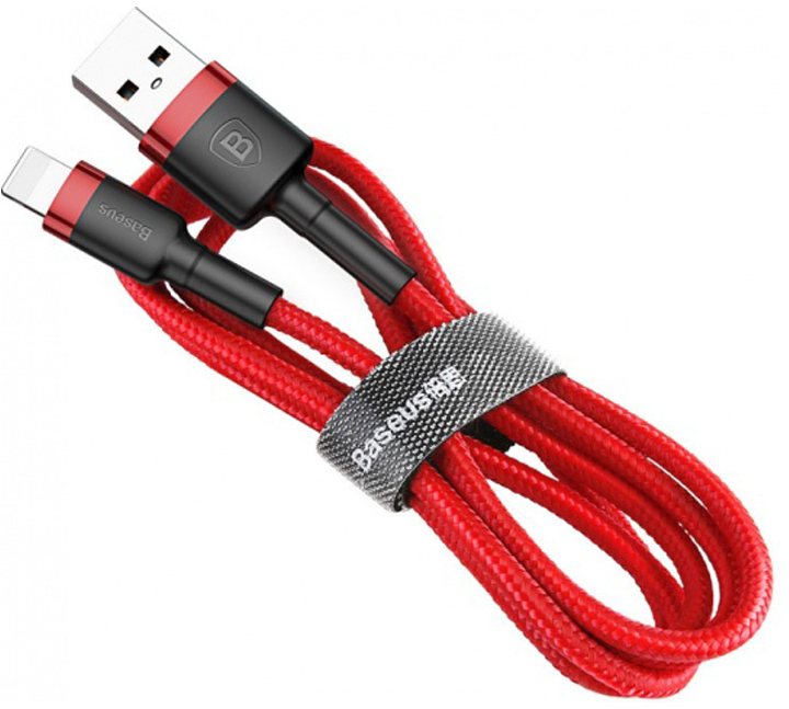 фото Кабель Baseus cafule Cable USB For lightning 1.5A 2M Red+Red