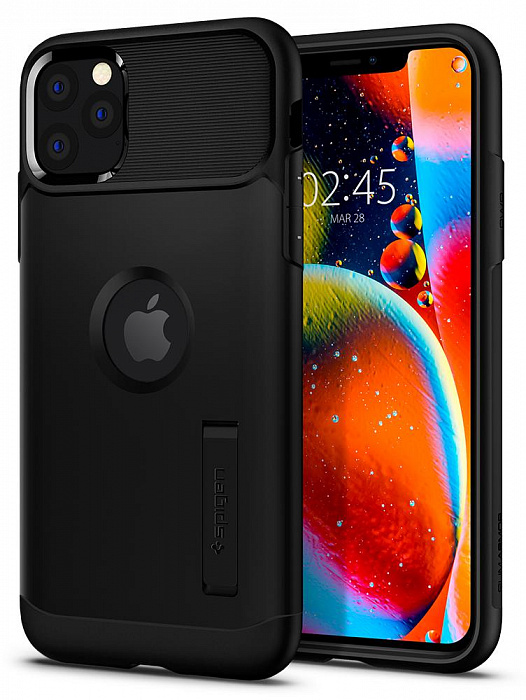 фото Чехол Spigen Slim Armor, black - iPhone 11 Pro Max