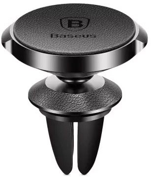 фото Автомобильный магнитный держатель Baseus Small Ear Series Magnetic Suction Bracket SUER-E01 (Leather Black)
