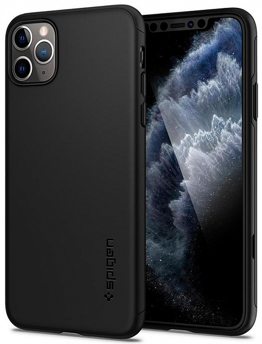 фото Чехол - накладка Spigen Thin Fit 360, black - iPhone 11 Pro