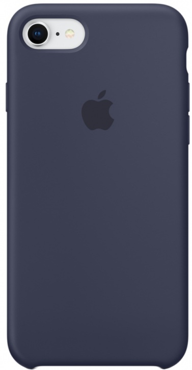 фото Силиконовый чехол Apple Silicone Case для iPhone 8/7, цвет (Midnight Blue) тёмно-синий