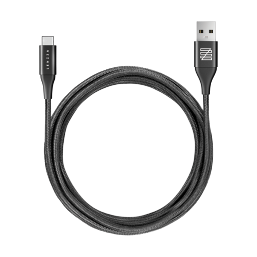 фото LENZZA Nylon Braided Кевларовый кабель Type-C to USB, длина 2 м. Цвет золотой.
Lenzza Nylon Braided USB Type-C Kevlar Cable,2m - Gold