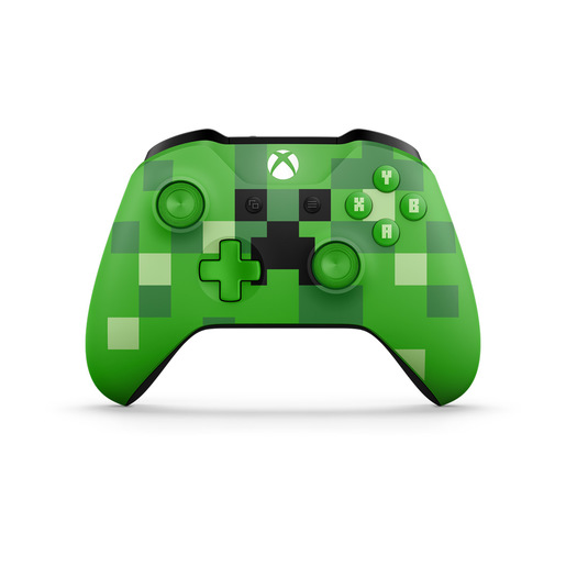 фото Беспроводной геймпад для Xbox One с разъемом 3,5 мм и Bluetooth цвет MINECRAFT CREEPER