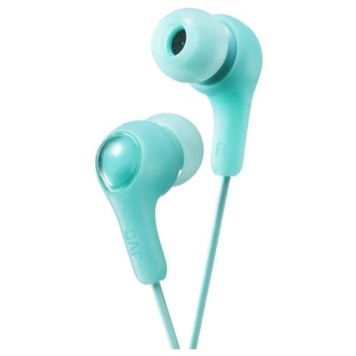 фото JVC Гарнитура внутриканальная проводная, модель HA-FX7M-GN-U, серия Gumy Plus. Цвет: зеленый