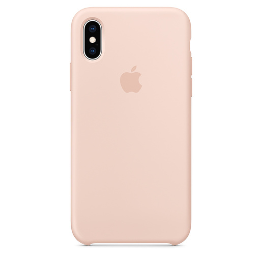 фото Силиконовый чехол Apple Silicone Case для iPhone XS, цвет (Pink Sand) розовый песок
