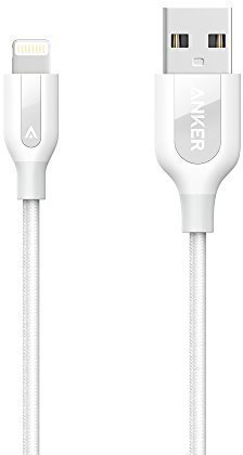 фото Кабель для iPod, iPhone, iPad Anker PowerLine+ 0.9m (A8121H21) Lightning to USB (White)