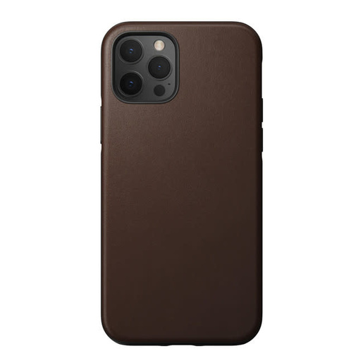 фото Чехол-накладка Nomad Rugged для iPhone 12 & 12 Pro. Цвет: коричневый
