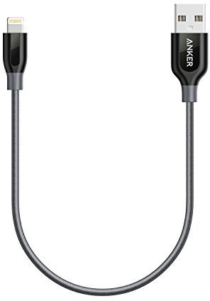 фото Кабель для iPod, iPhone, iPad Anker Powerline+ Lightning 0.3 m A8124HA1 (Grey)